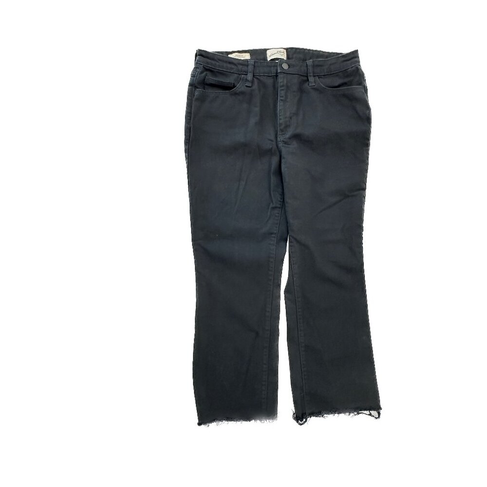 Universal Thread Ankle Bootcut‎ Raw hem Distressed Women's size 12 Black Jeans